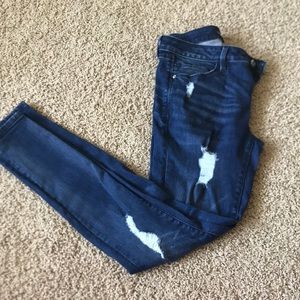 Bebe destructed denim